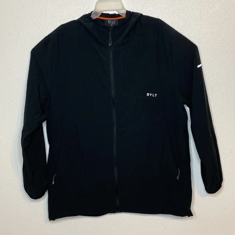 BYLT Premium Basics Men's Black Hooded Swift Jacket Size XL